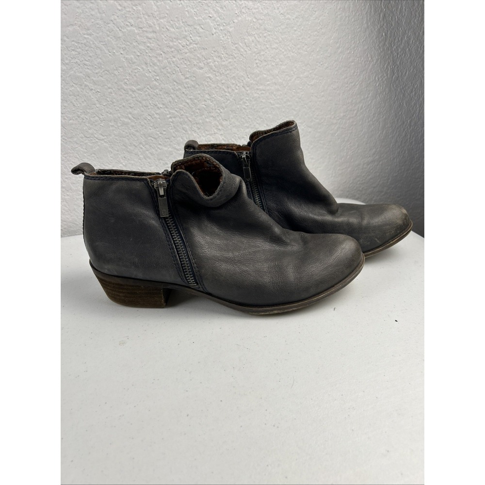 Women's Lucky Brand Basel Double Zip Ankle Boots Booties Shoes Size 11M